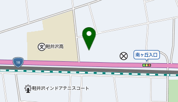 軽井沢キリスト教会の地図画像