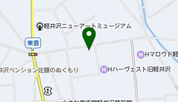 軽井沢型絵染美術館の地図画像