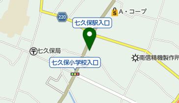 焼肉ななくぼの地図画像