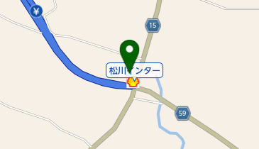 有限会社糀屋石油松川インター給油所の地図画像