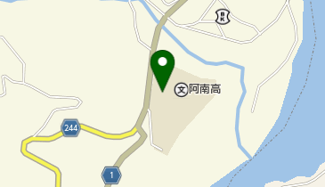 阿南高等学校の地図画像