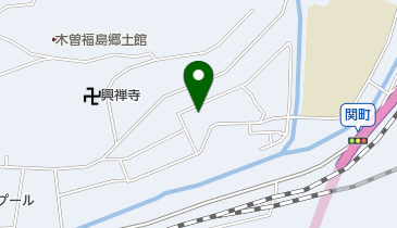 森林総合研究所木曽試験地の地図画像