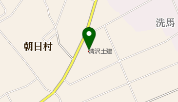 清沢土建株式会社朝日支店の地図画像
