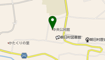朝日村中央公民館の地図画像