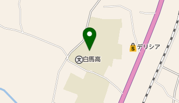 白馬高等学校の地図画像