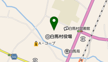 白馬村スキークラブの地図画像