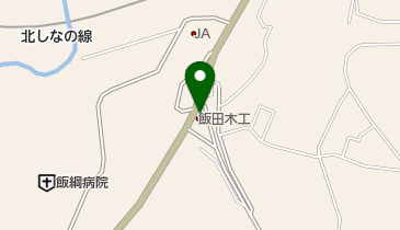 有限会社飯田木工製作所の地図画像