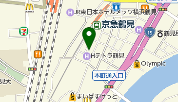 りらく屋鶴見店の地図画像