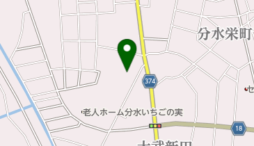 メナード化粧品分水代行店の地図画像