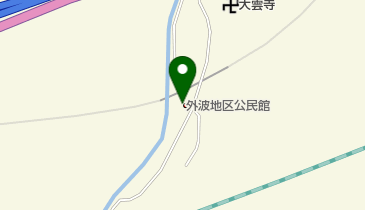 外波地区公民館の地図画像