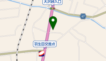 羽生田公民館の地図画像