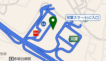 中央自動車道双葉サービスエリア 下り線インフォメーションの地図画像