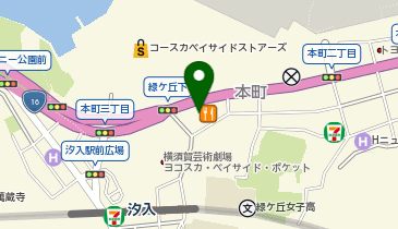 よこすかコレクションの地図画像