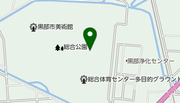 黒部市総合体育センターの地図画像