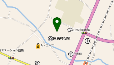 白馬村地域包括支援センターの地図画像