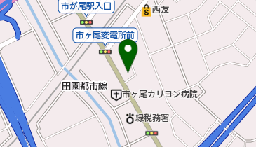 やまな動物病院の地図画像
