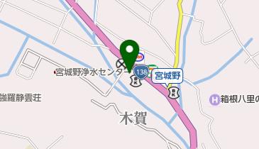 箱根町 宮城野公民館の地図画像