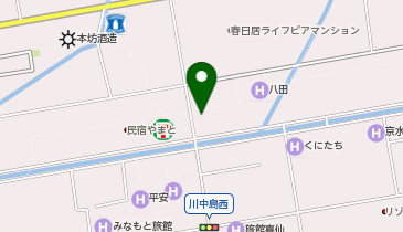 石和源泉足湯ひろばの地図画像