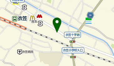 ジュエルカフェ衣笠店の地図画像