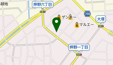 おしの接骨院の地図画像