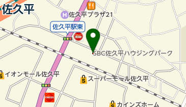 セキスイハイム信越株式会社SBC佐久平ハウジングパーク展示場の地図画像