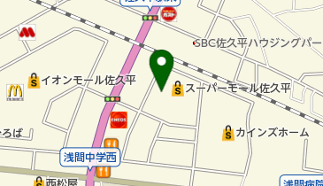 レッツ佐久平店の地図画像