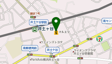 美容室イレブンカットマルエツ井土ヶ谷店の地図画像