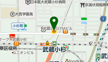 Ecc外語学院武蔵小杉校 川崎市中原区 外国語スクール 教室 211 0005 の地図 アクセス 地点情報 Navitime