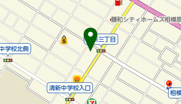 相模原大勝軒の地図画像