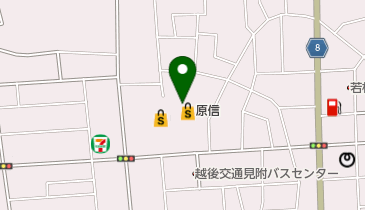 ニューワタナベ 原信見附店の地図画像