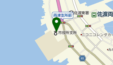 佐渡島開発総合センターの地図画像