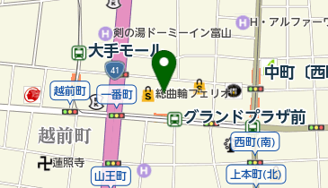 銀座ヨシノヤ富山大和店の地図画像