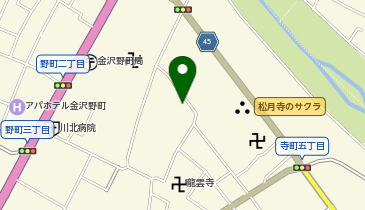 ペット愛葬社 金沢寺町動物霊苑の地図画像