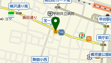 ピザハット甲府店の地図画像