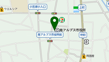 南アルプス市 観光協会の地図画像