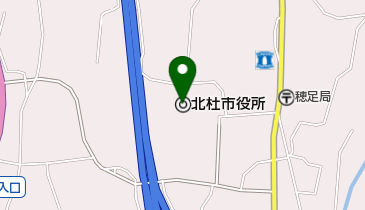 北杜市 図書館の地図画像