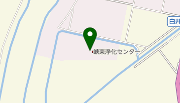 山梨県他機関 下水道終末処理場 峡東浄化センターの地図画像
