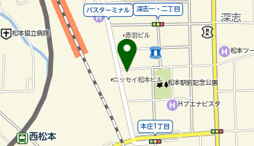 松本公共職業安定所ハローワーク松本 ヤングハローワーク松本の地図画像