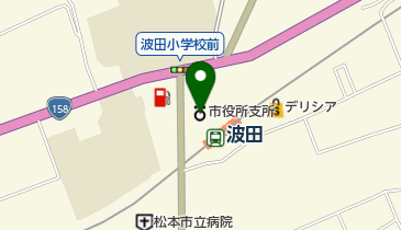 松本市 波田公民館の地図画像