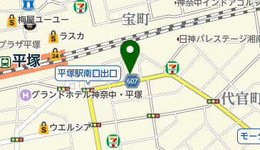 平塚棋院の地図画像