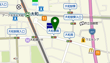 ヤマハユニスタイル大和の地図画像