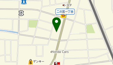 キングファミリー 二の宮店の地図画像