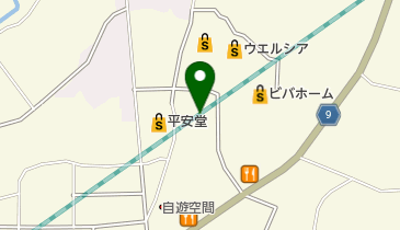 寝具館佐久店の地図画像