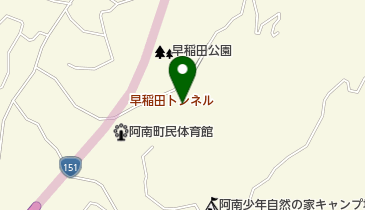 阿南町町民会館の地図画像