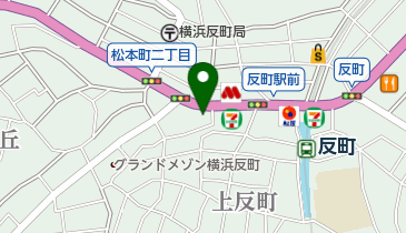 ヘアーサロンスポット反町店の地図画像