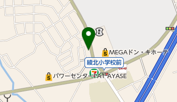 ヘアースタジオASA綾瀬店の地図画像