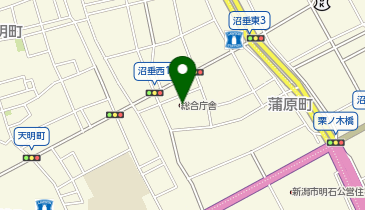 新潟市役所 中央区役所 東出張所の地図画像