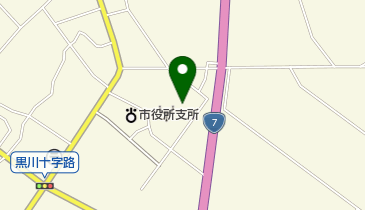 胎内市 黒川地区公民館の地図画像