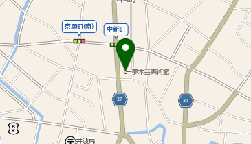 横山一夢工芸美術館の地図画像