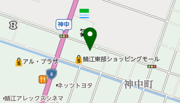 アメリカンスクエアマツヤ鯖江店の地図画像